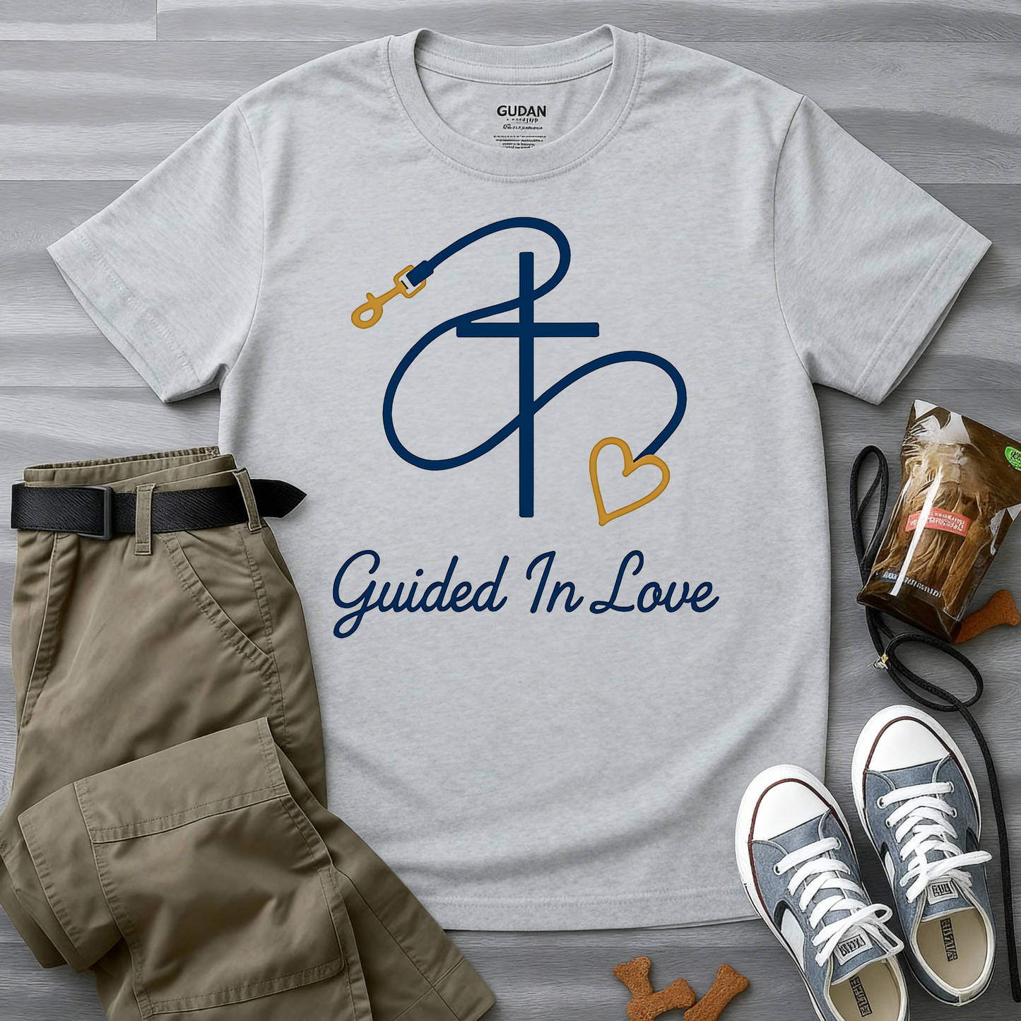 Faith & Love Leash Silhouette T-Shirt