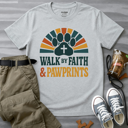 Walk By Faith & Pawprints T-Shirt