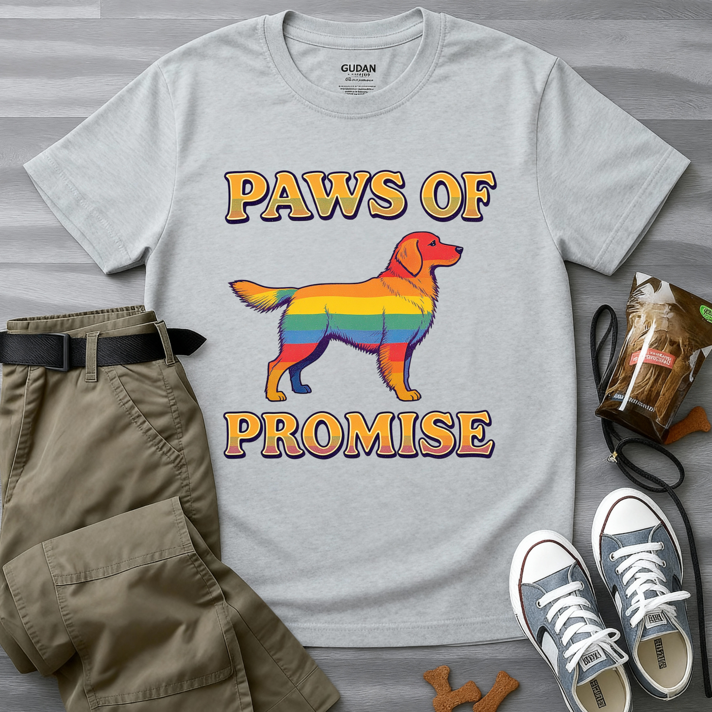 Paws of Promise Rainbow Pup T-Shirt