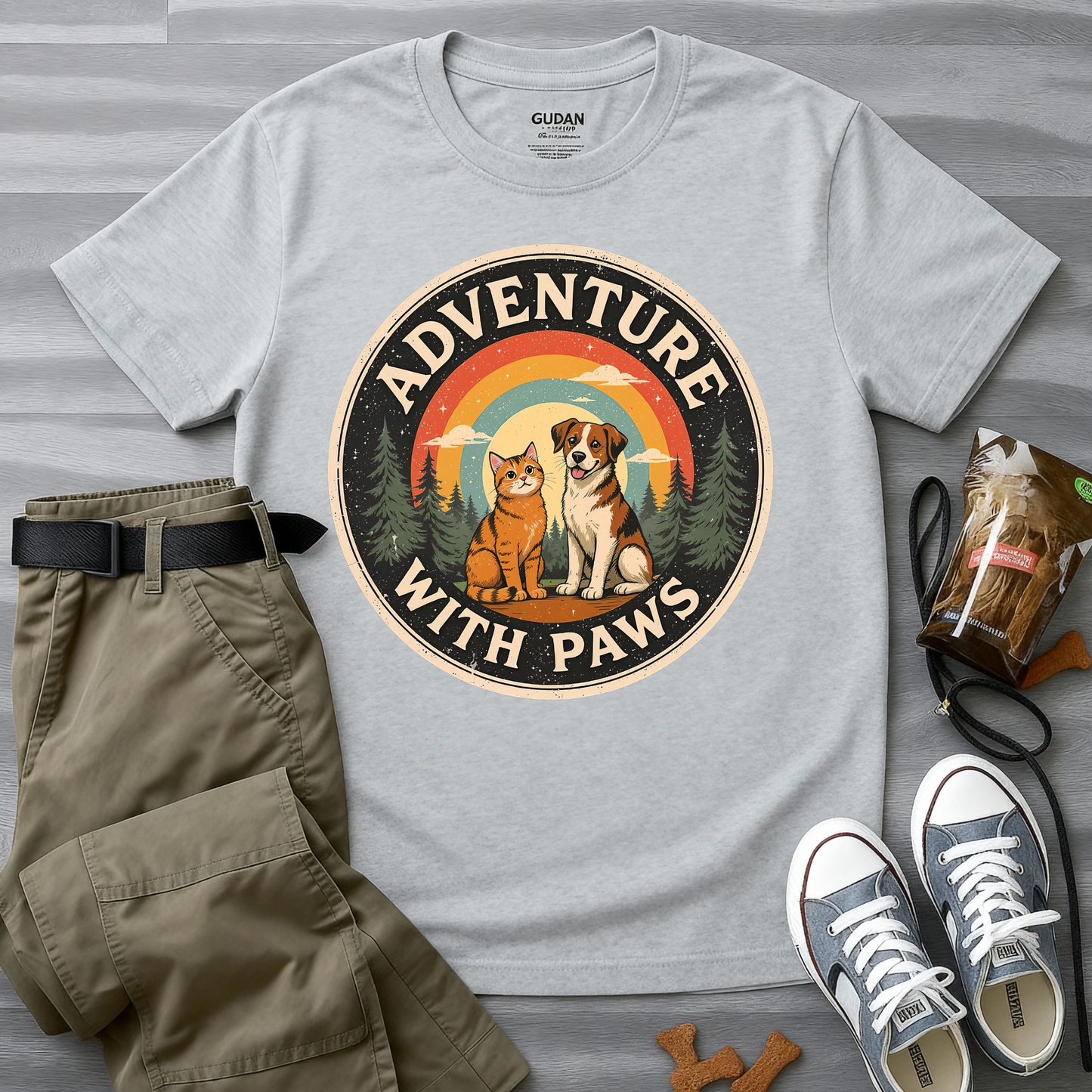 Adventure With Paws T-Shirt