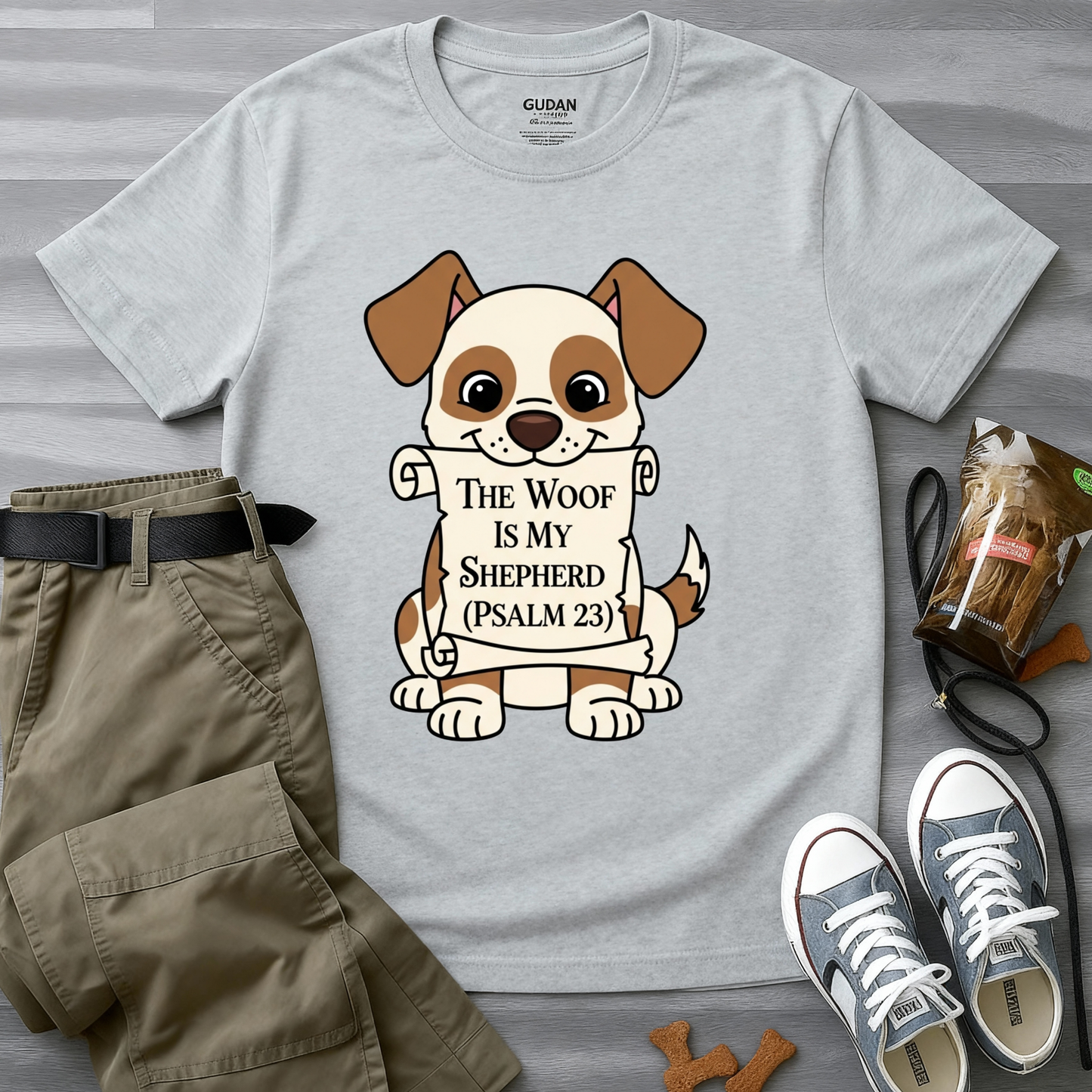 The Woof Is My Shepherd (Psalm 23) T-Shirt