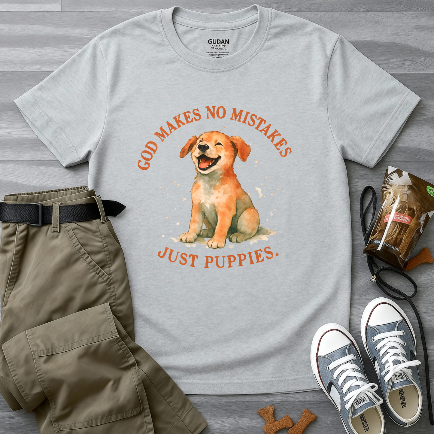 God Makes No Mistakes Just Puppies T-Shirt