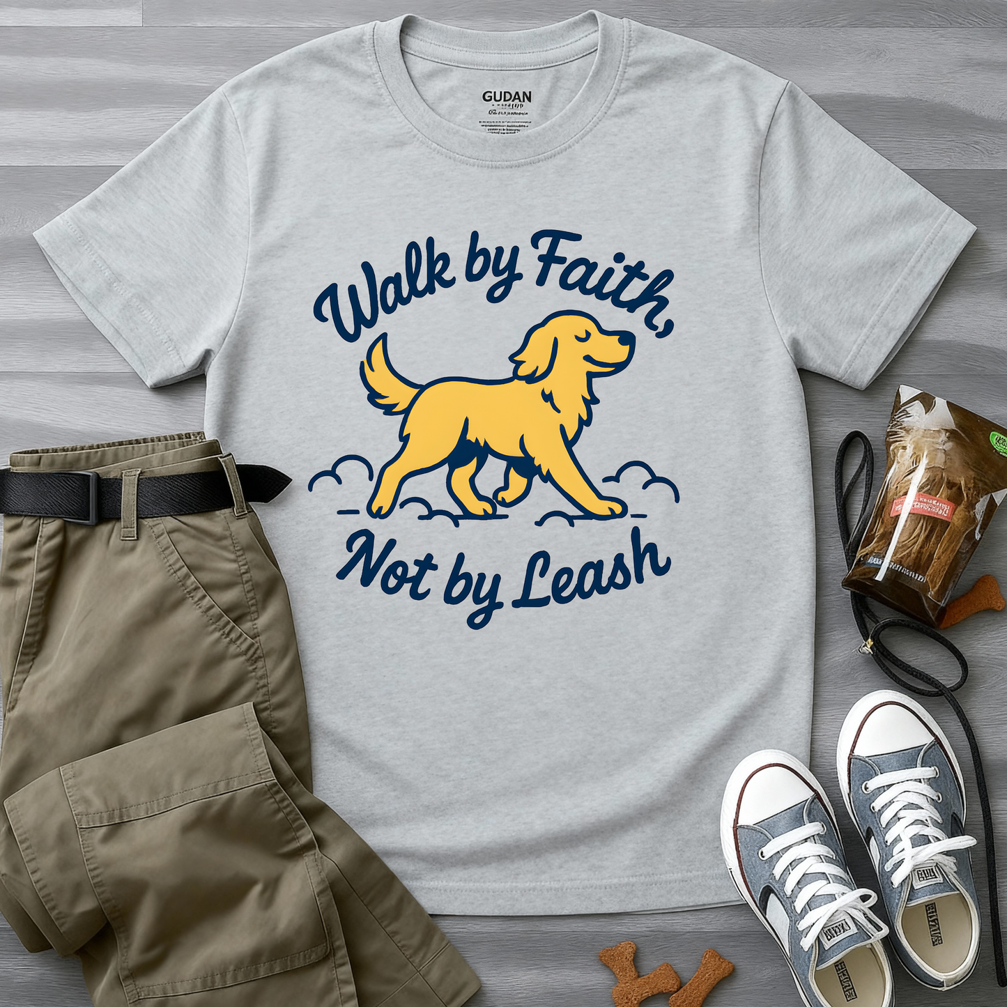 Walk By Faith Not By Leash T-Shirt