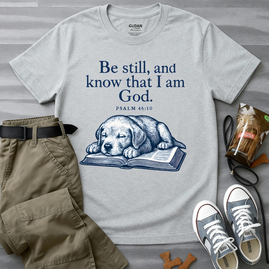 Be still, and know that I am God;(Psalm 46:10) T-Shirt