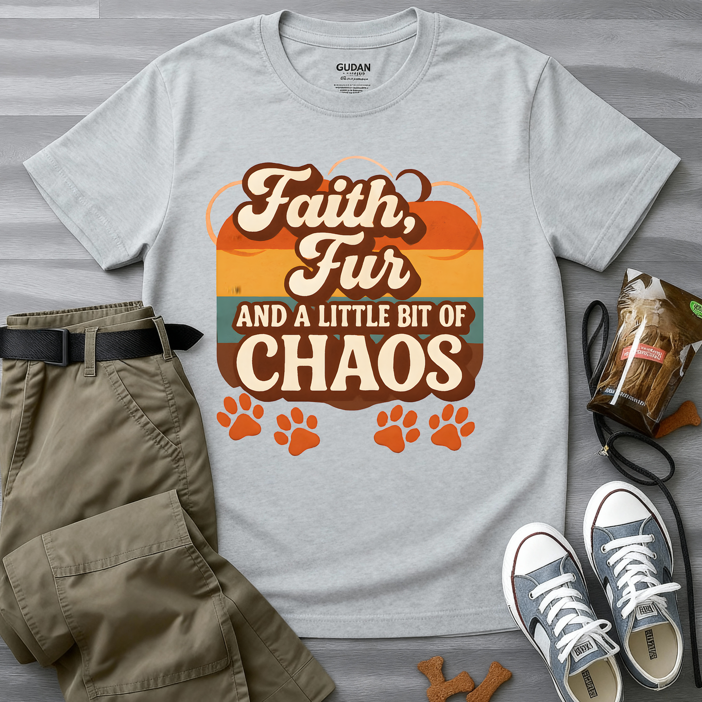Faith Fur and a Little Bit of Chaos T-Shirt