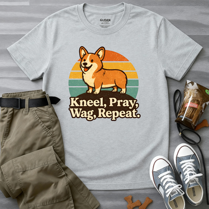 Kneel Wag Pray Repeat T-Shirt