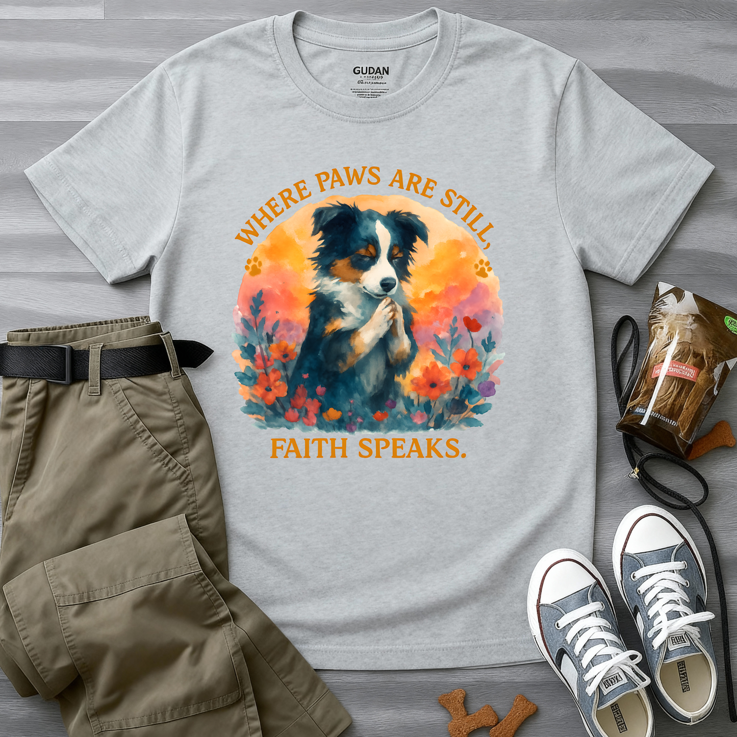 Where Paws Are Still, Faith Speaks T-Shirt