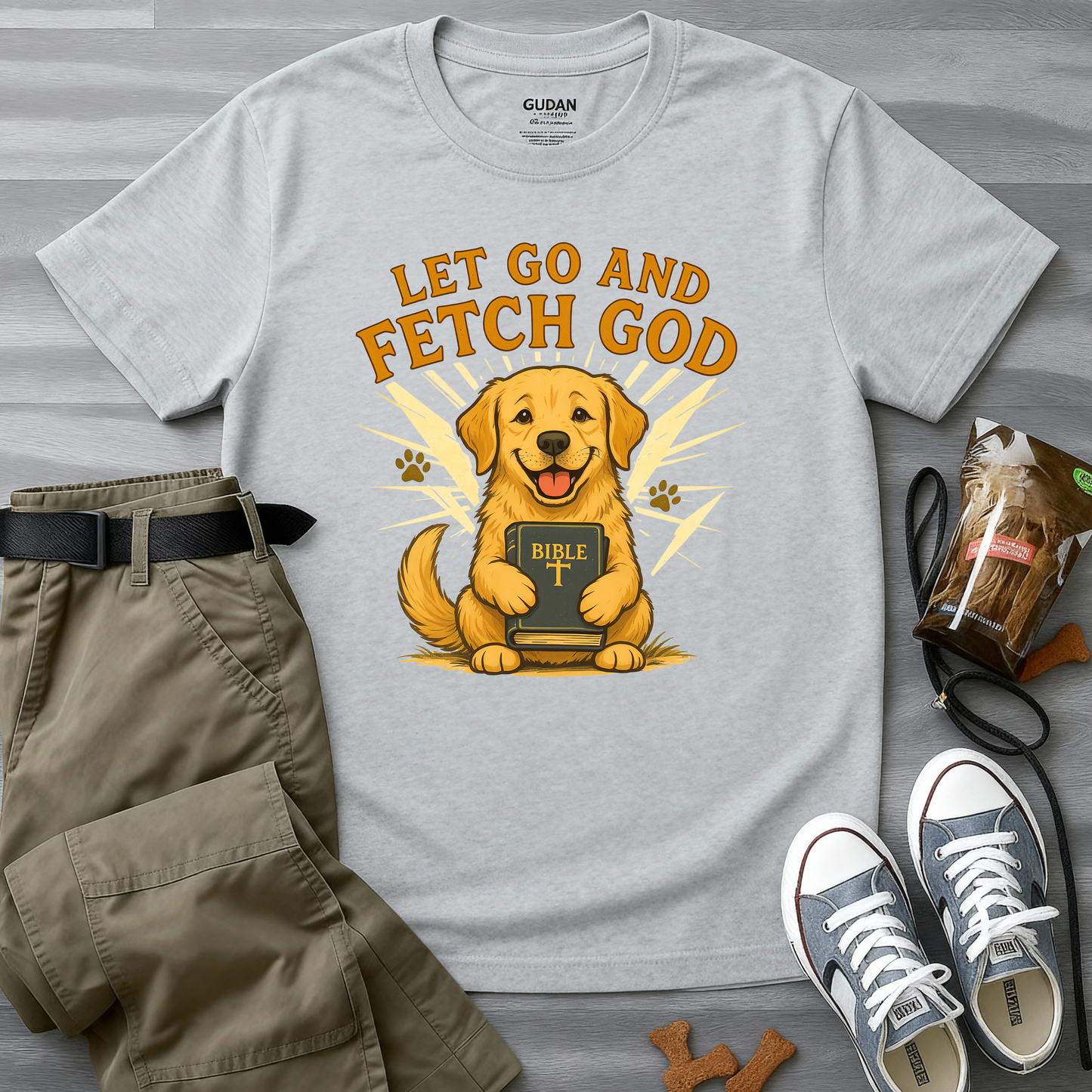 Let Go and Fetch God T-Shirt