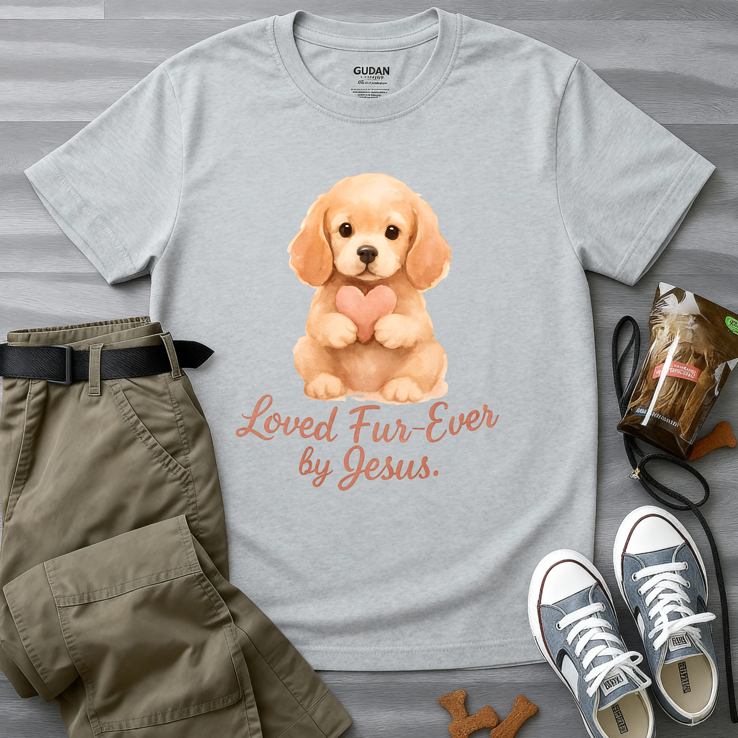 Loved Fur-Ever By Jesus T-Shirt