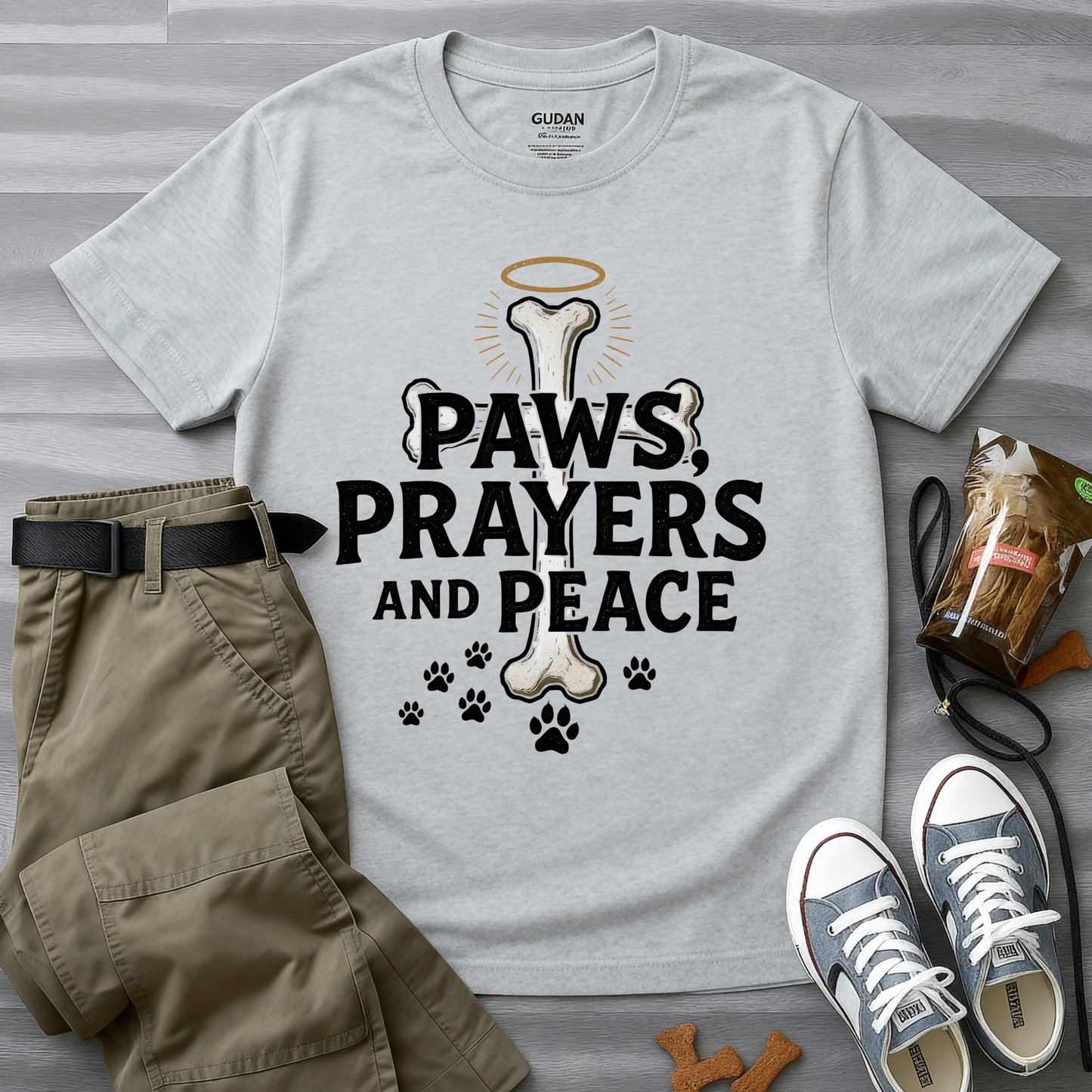 Paws Prayers And Peace T-Shirt