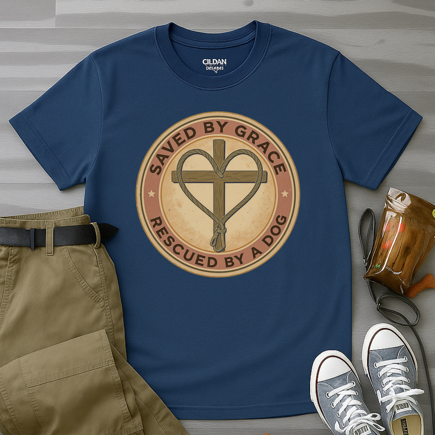 Saved By Grace Rescued by a Dog T-Shirt