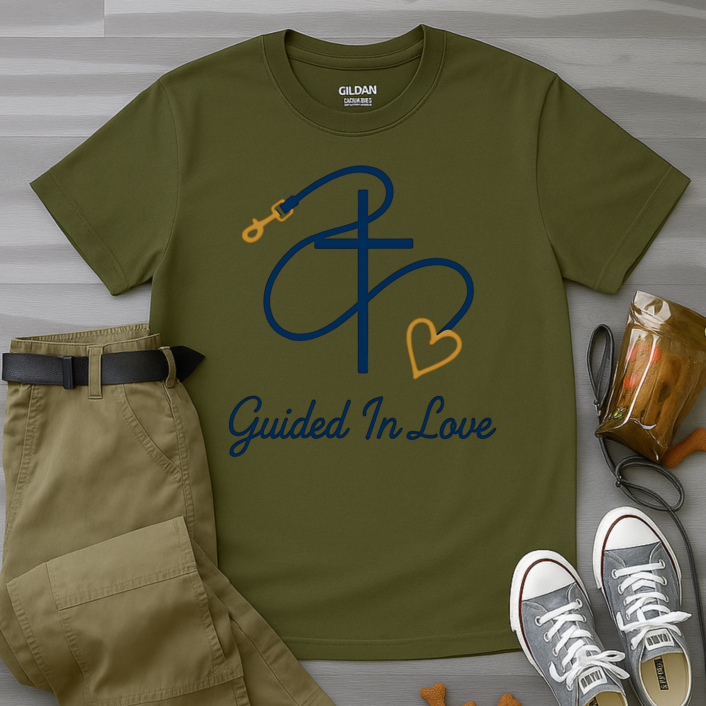 Faith & Love Leash Silhouette T-Shirt