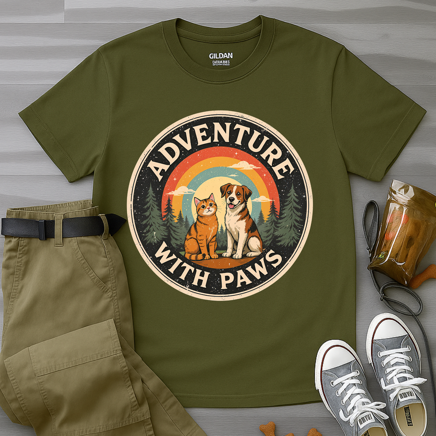 Adventure With Paws T-Shirt