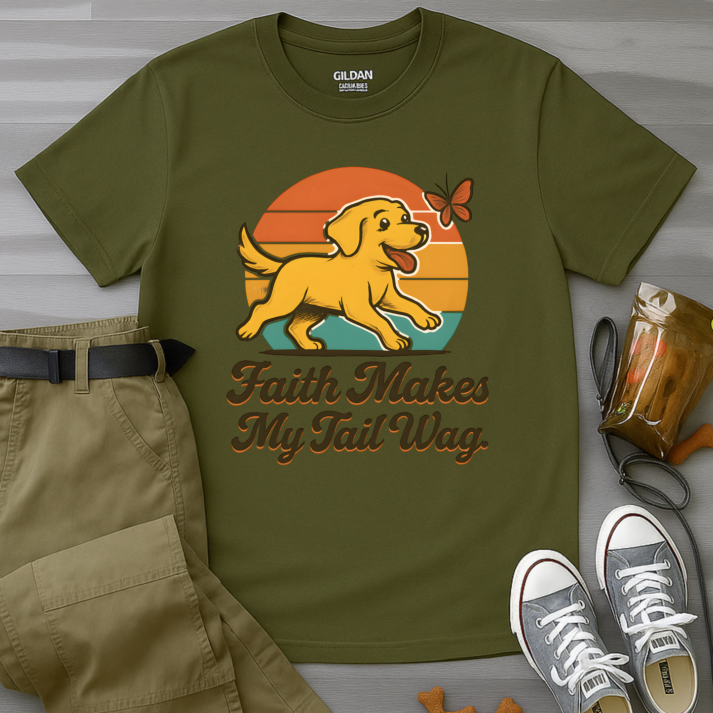 Faith Makes My Tail WagT-Shirt