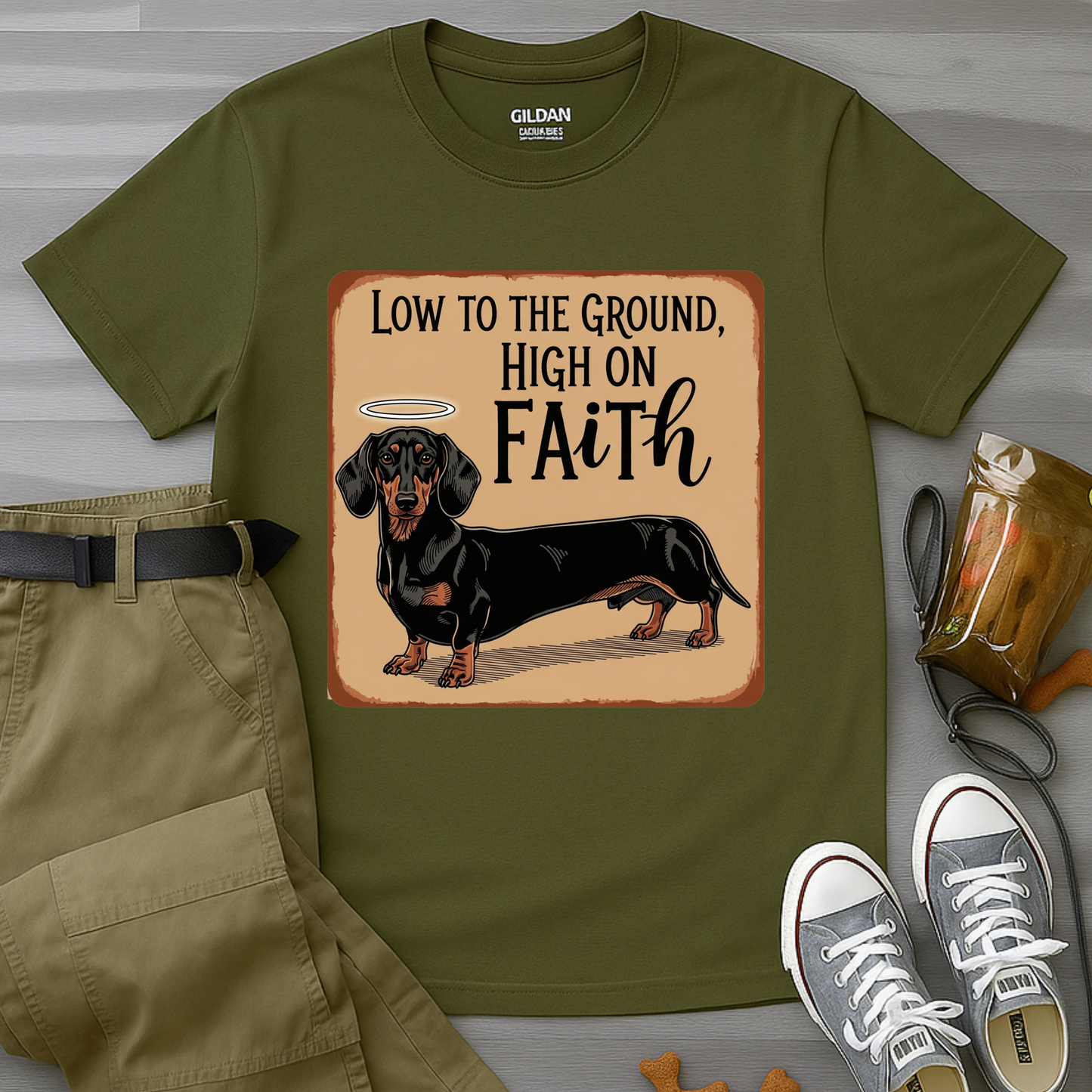 Low To The Ground High On Faith T-Shirt