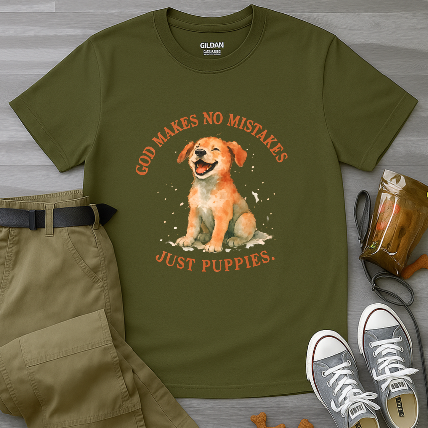 God Makes No Mistakes Just Puppies T-Shirt