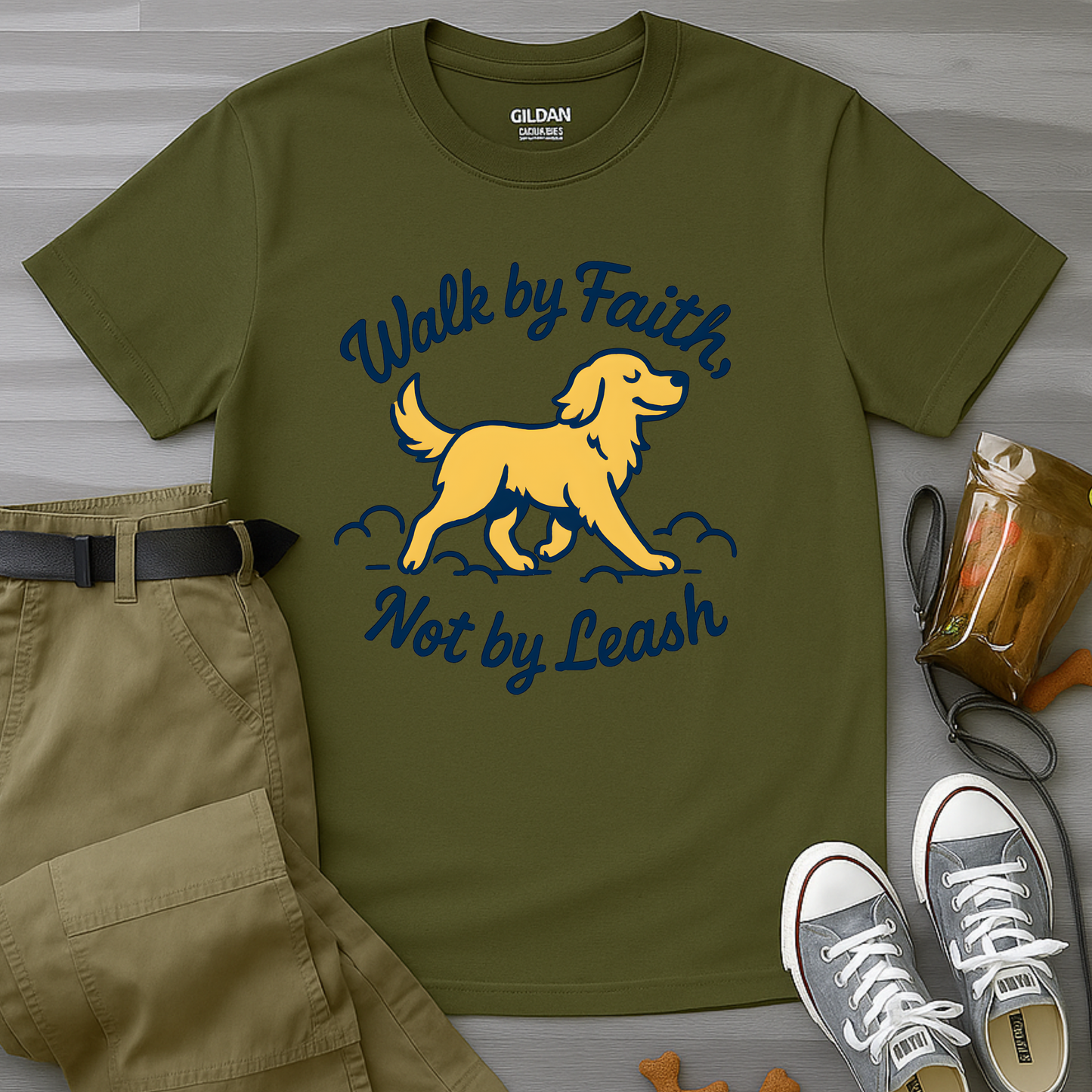 Walk By Faith Not By Leash T-Shirt