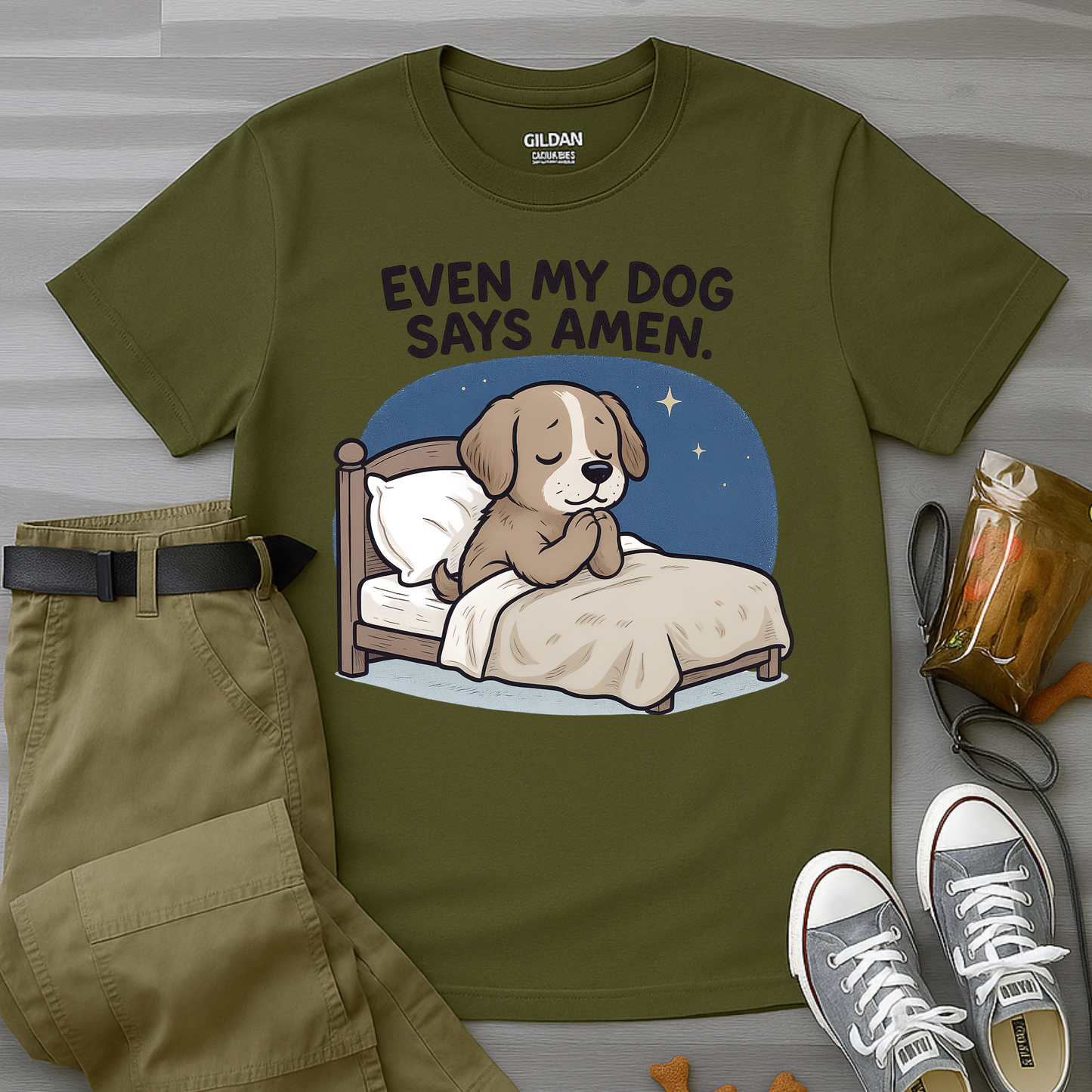Even My Dog Says Amen T-Shirt