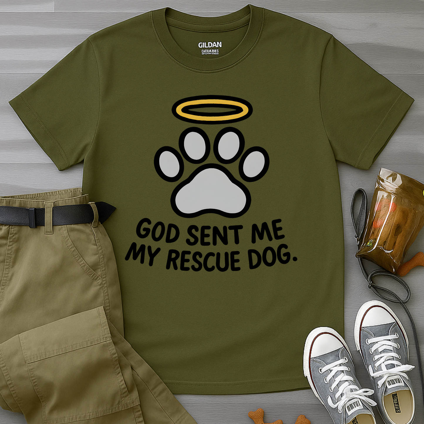 God Sent Me My Rescue Dog T-Shirt