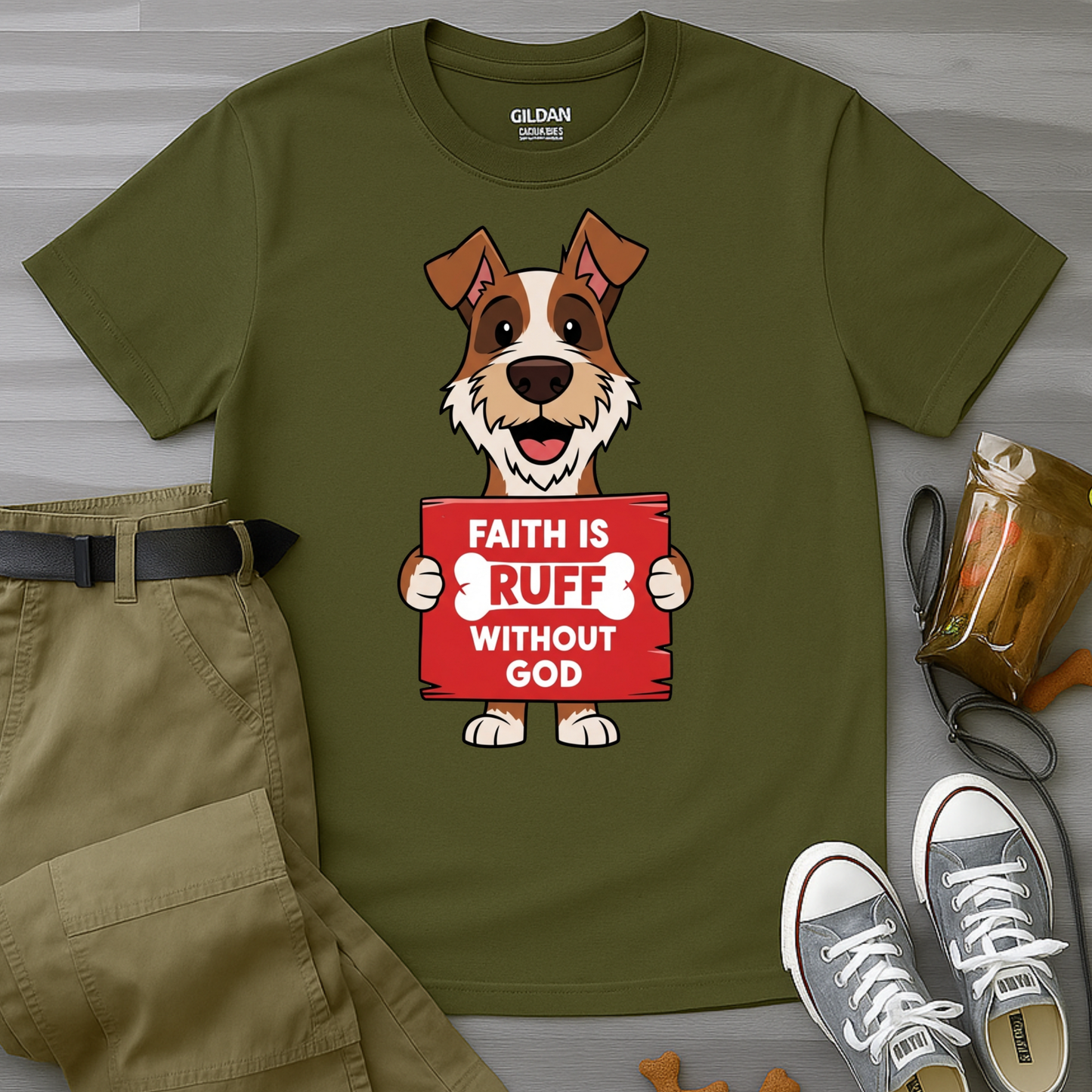 Faith Is Ruff Without God T-Shirt