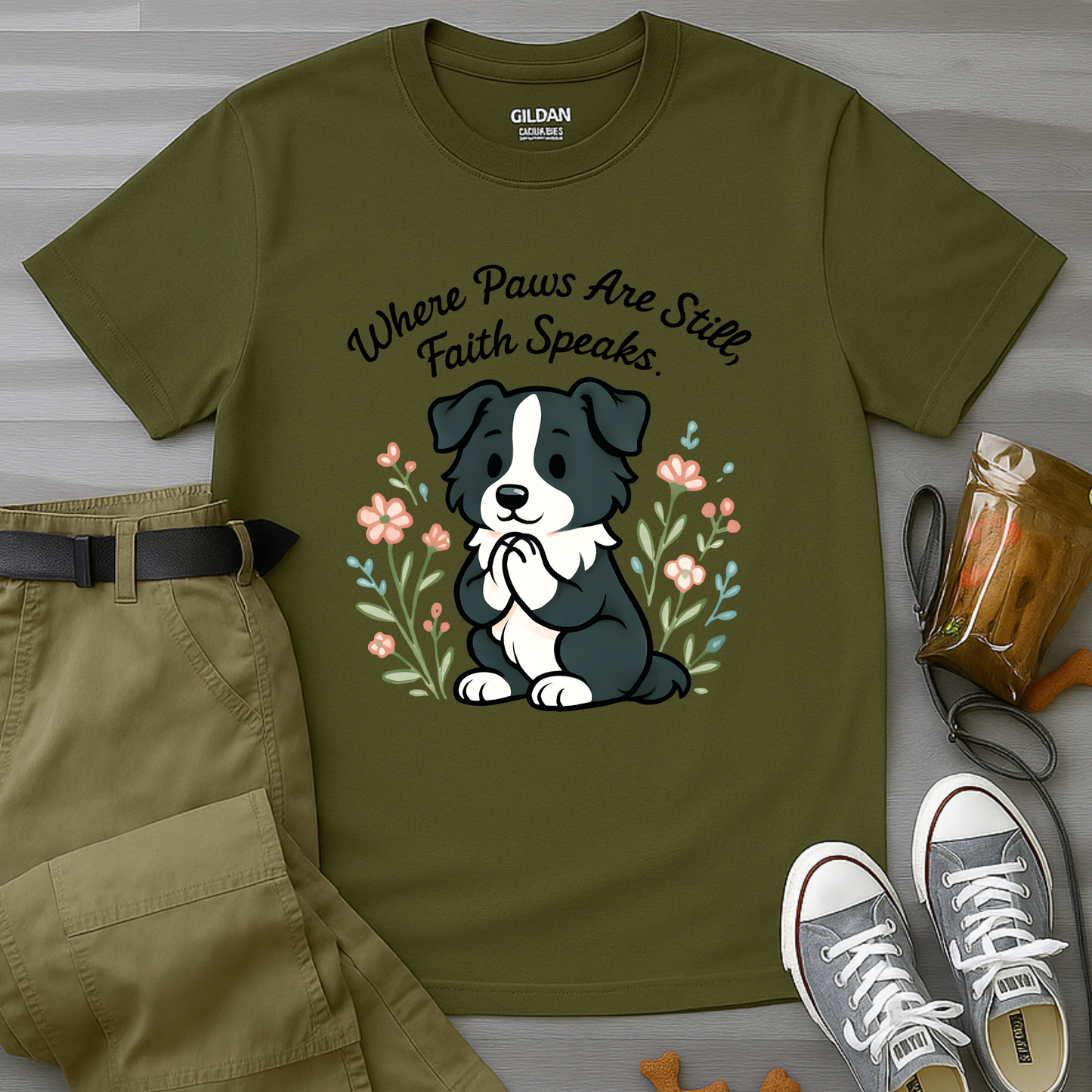 Where Paws Are Still, Faith Speaks T-Shirt