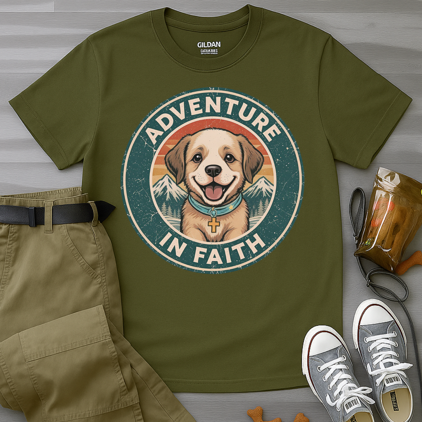Adventure in Faith Badge T-Shirt