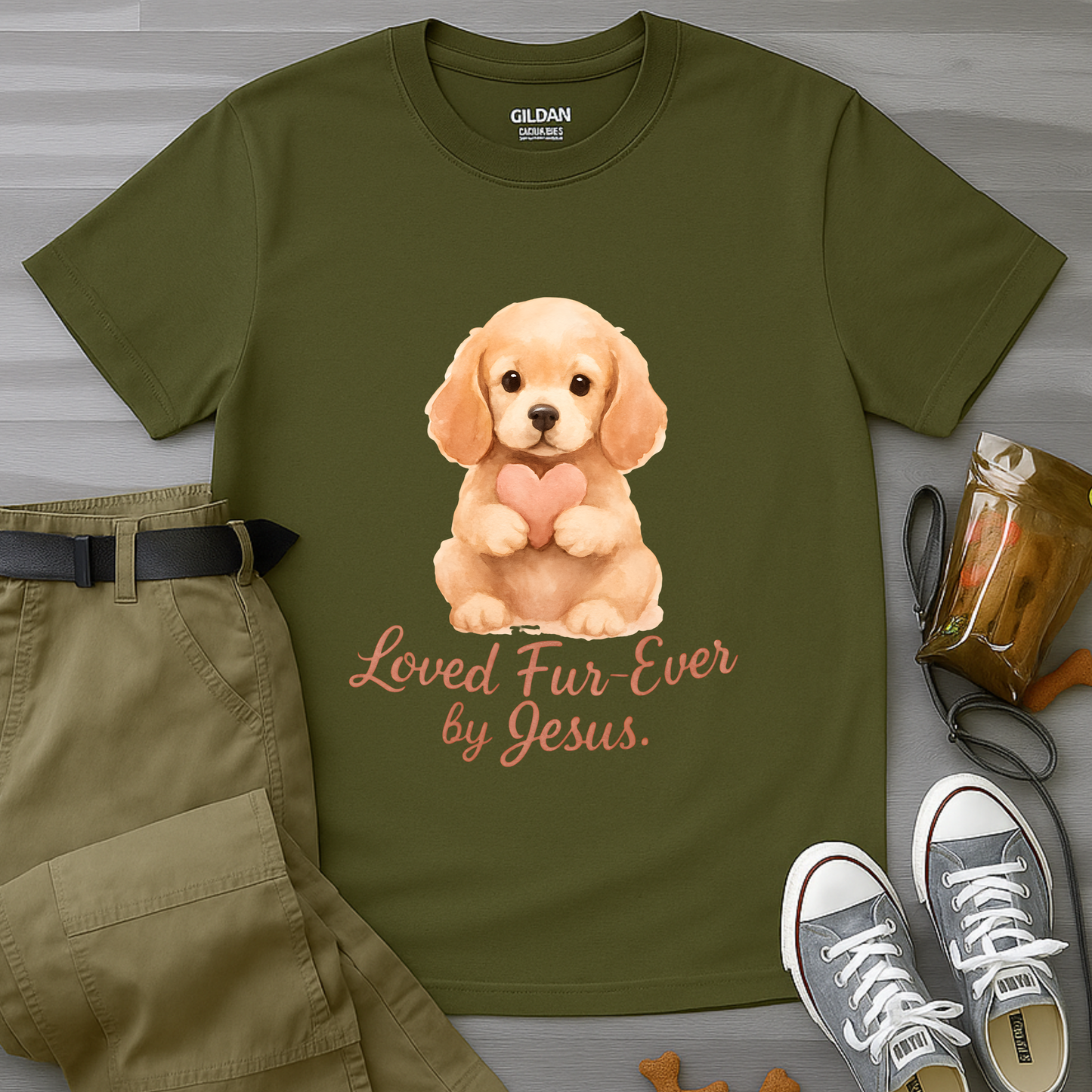 Loved Fur-Ever By Jesus T-Shirt