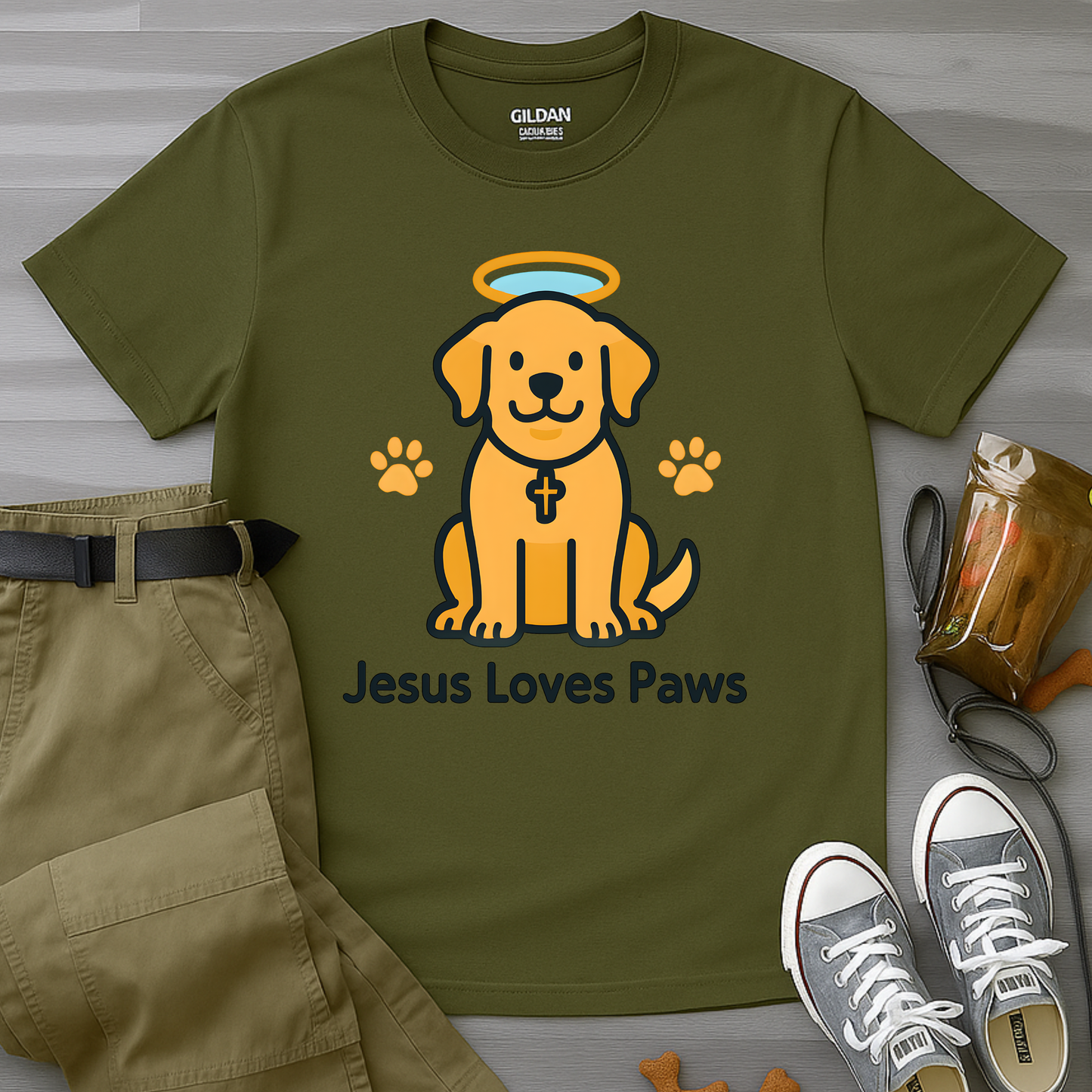 Jesus Loves Paws T-Shirt