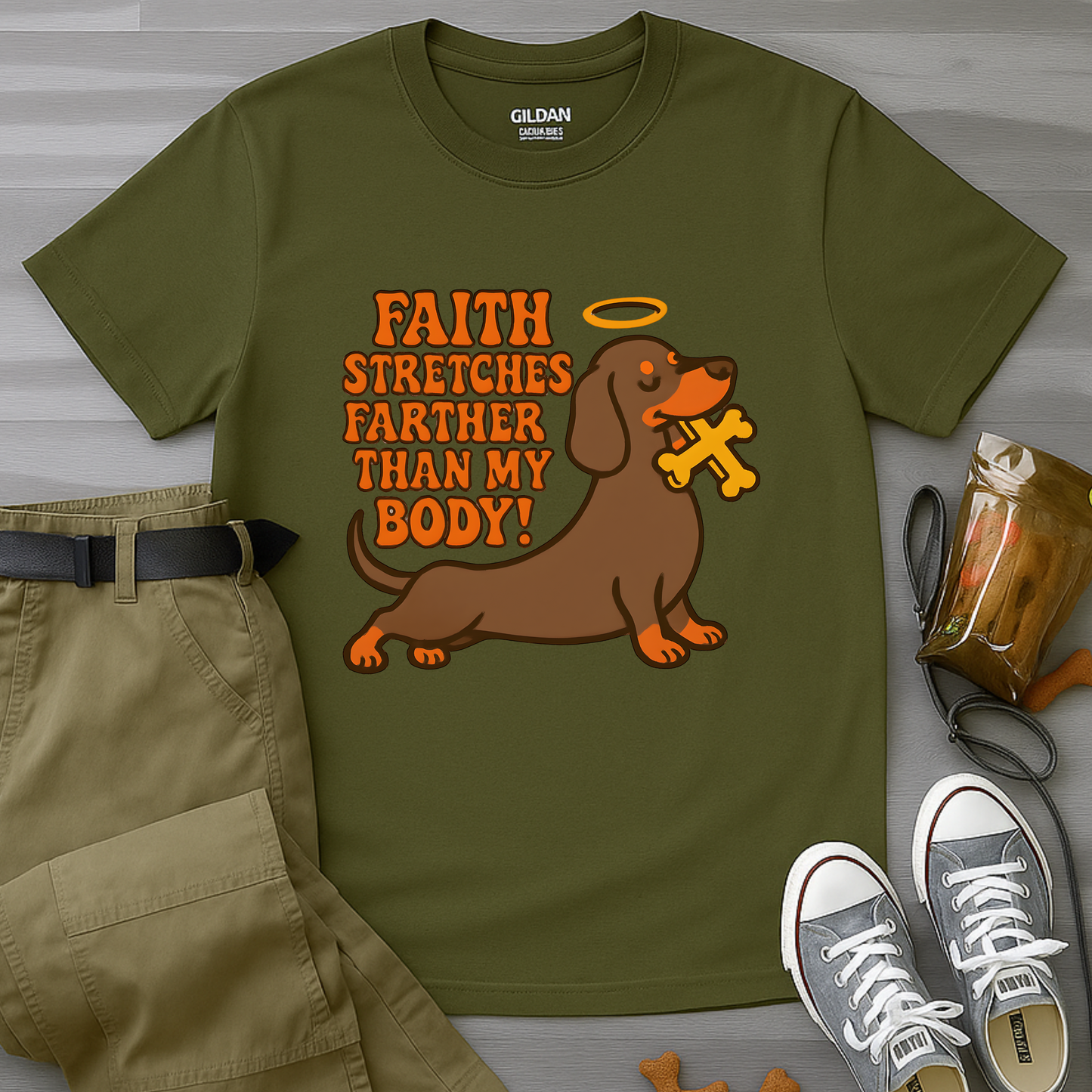 Faith Stretches Farther Than My Body T-Shirt