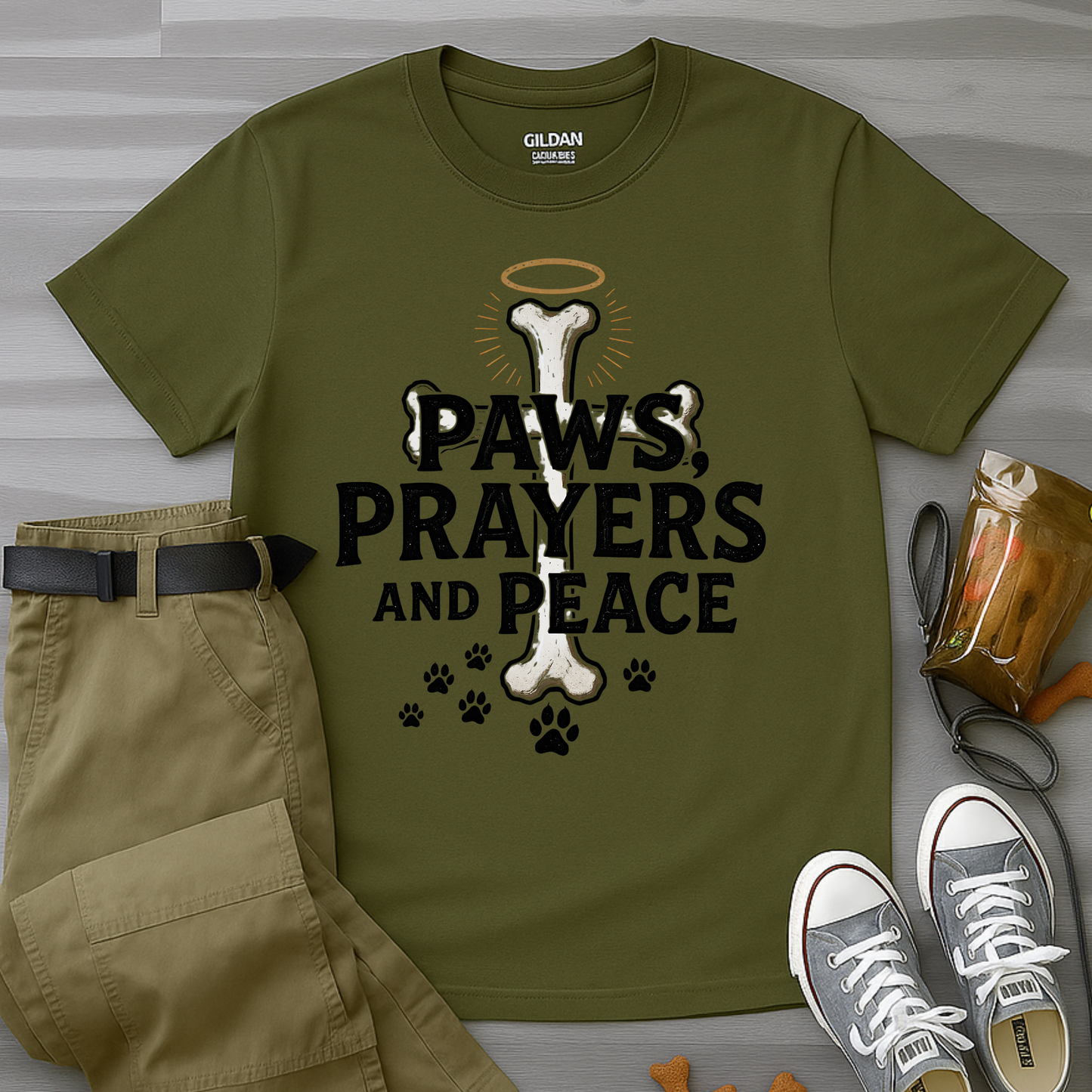 Paws Prayers And Peace T-Shirt