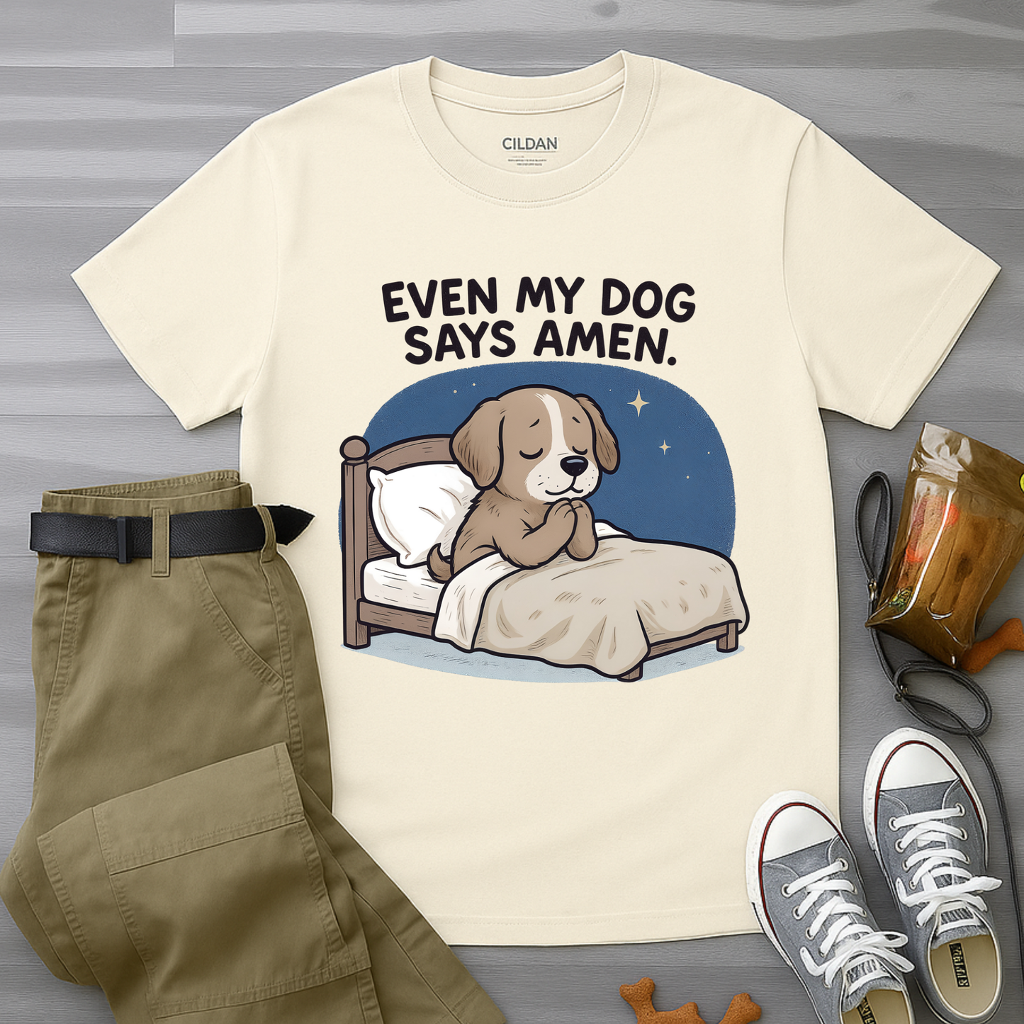 Even My Dog Says Amen T-Shirt