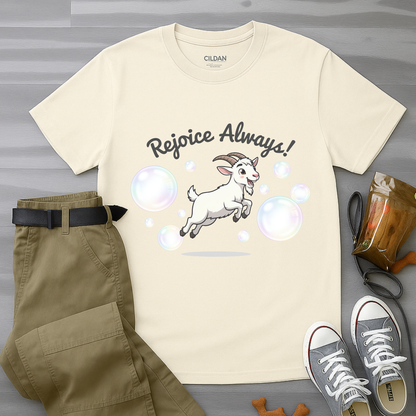Happy Goat Rejoice Always T-Shirt
