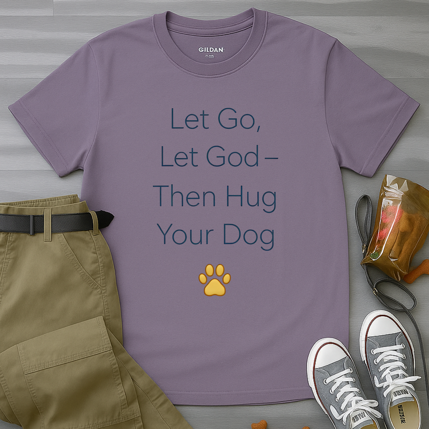 Let Go Let God Then Hug your Dog T-Shirt