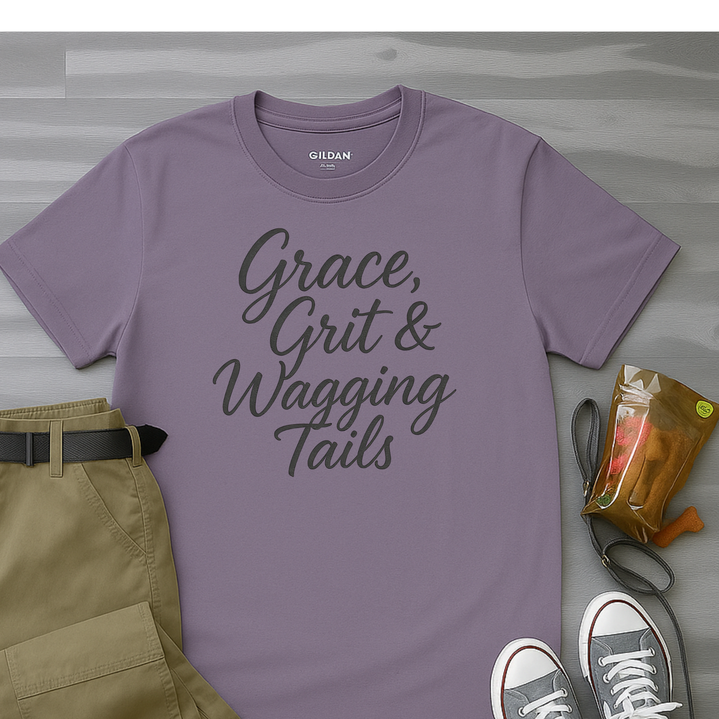 Grace, Grit And Wagging Tails T-Shirt