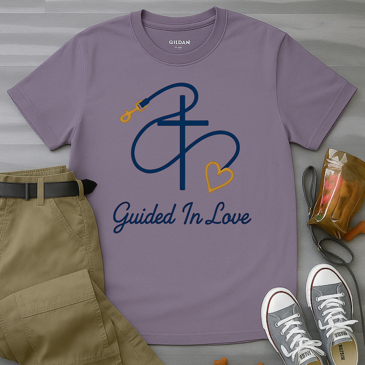 Faith & Love Leash Silhouette T-Shirt