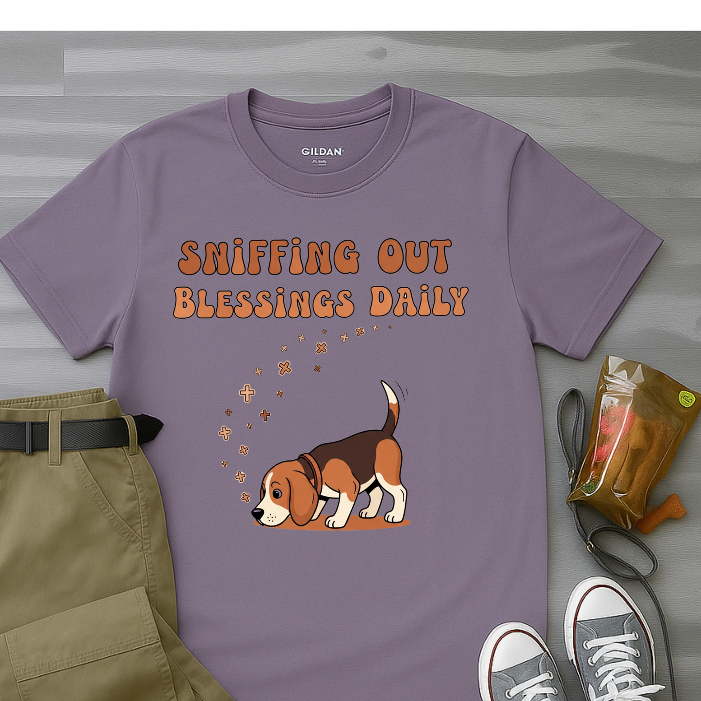 Sniffing Out Blessings Daily Beagle T-Shirt