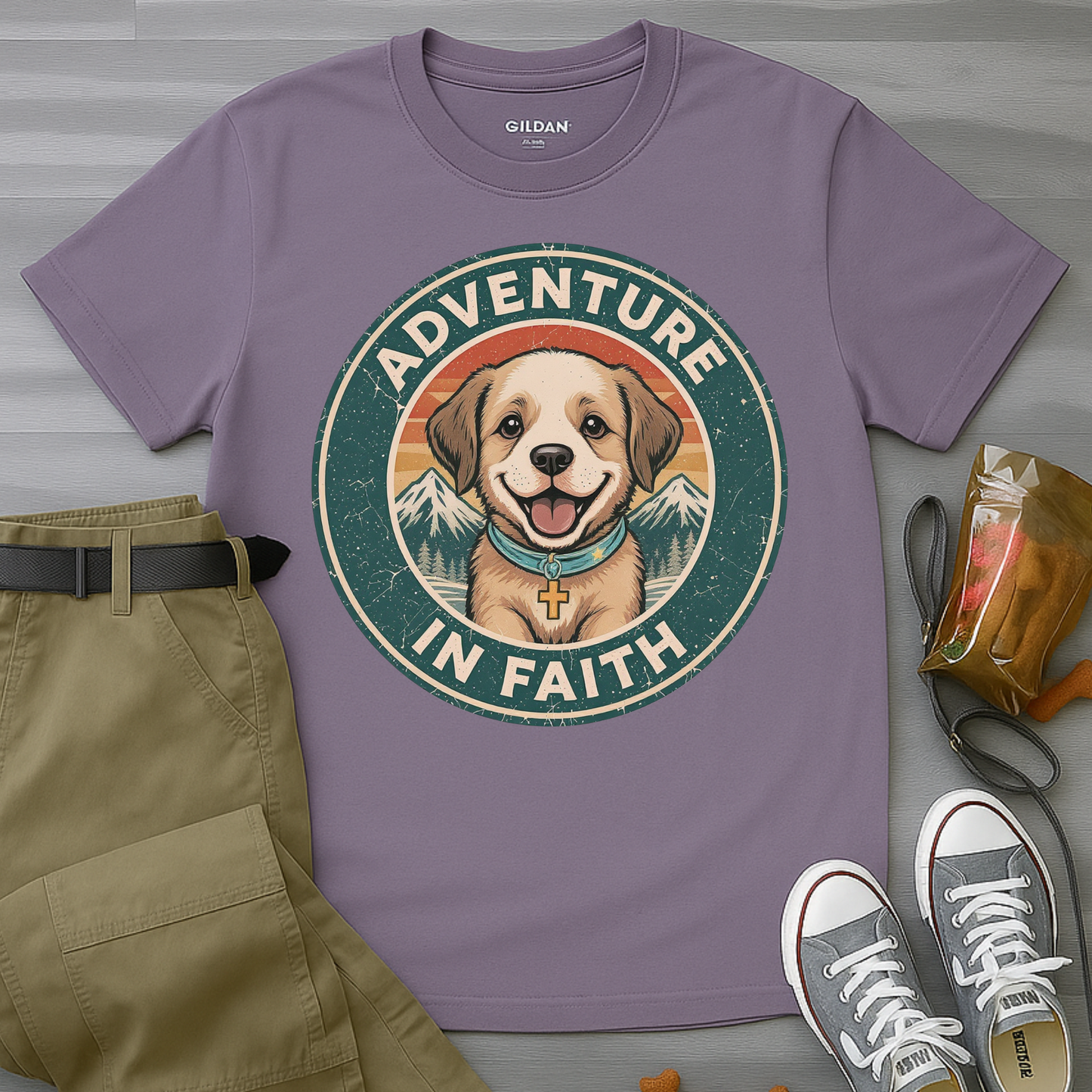 Adventure in Faith Badge T-Shirt