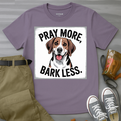 Beagle Pray More Bark Less – Hand-Drawn Vintage T-Shirt