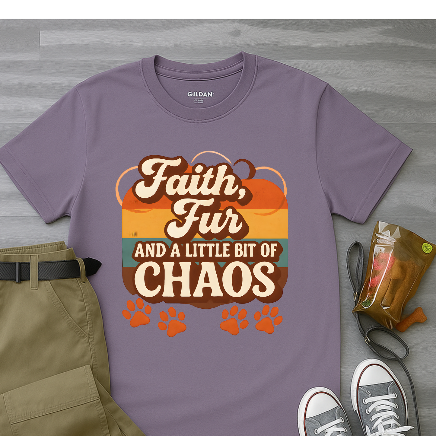 Faith Fur and a Little Bit of Chaos T-Shirt