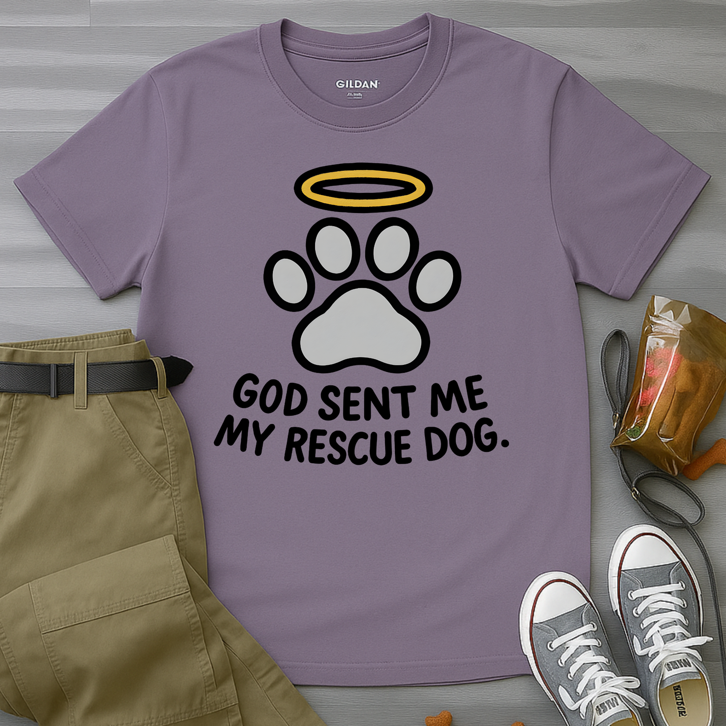 God Sent Me My Rescue Dog T-Shirt