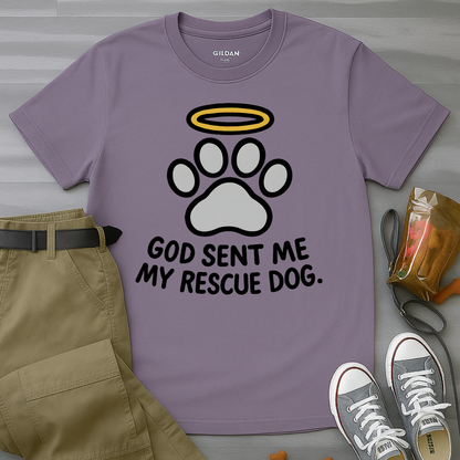 God Sent Me My Rescue Dog T-Shirt