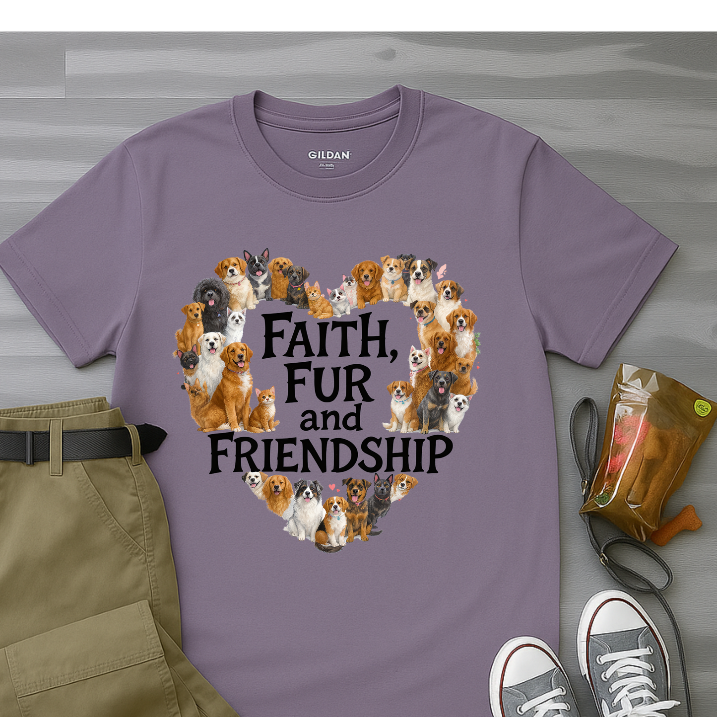 Faith,  Fur and Friendship T-Shirt