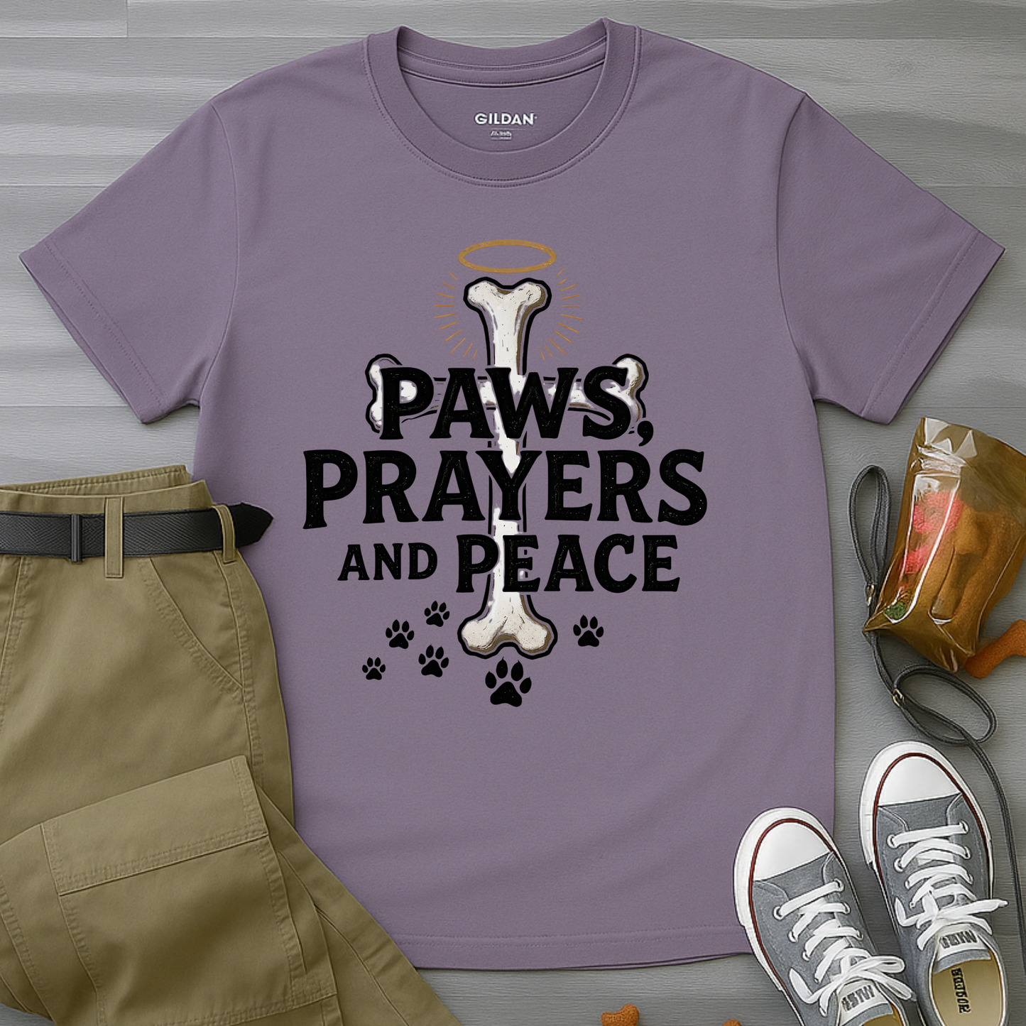 Paws Prayers And Peace T-Shirt