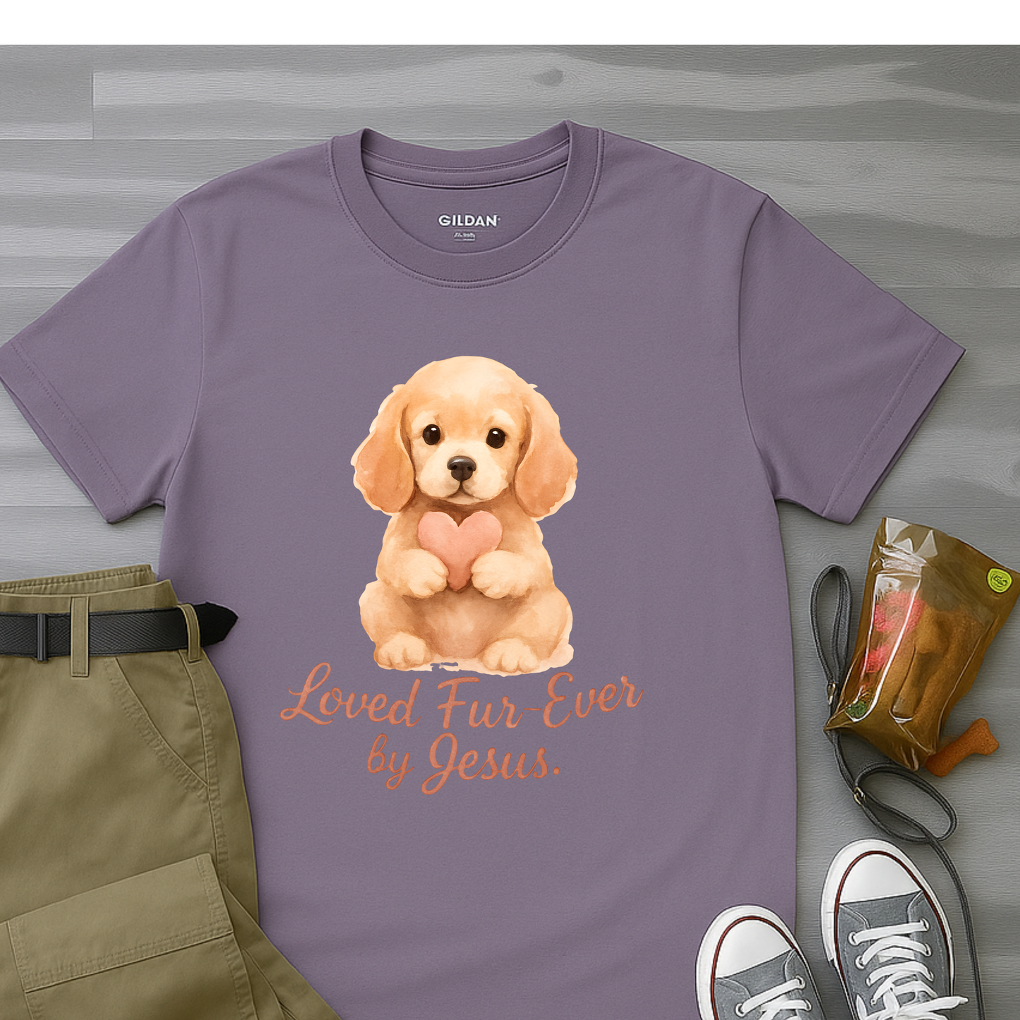 Loved Fur-Ever By Jesus T-Shirt