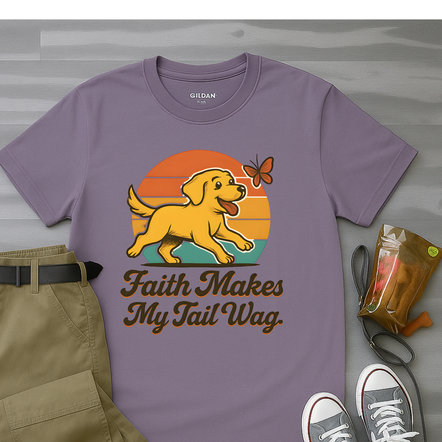 Faith Makes My Tail WagT-Shirt