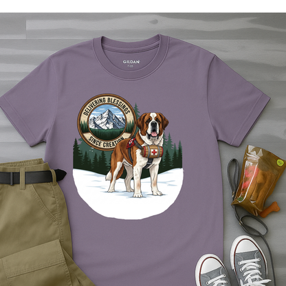 Delivering Blessings Since Creation, Saint Bernard T-Shirt