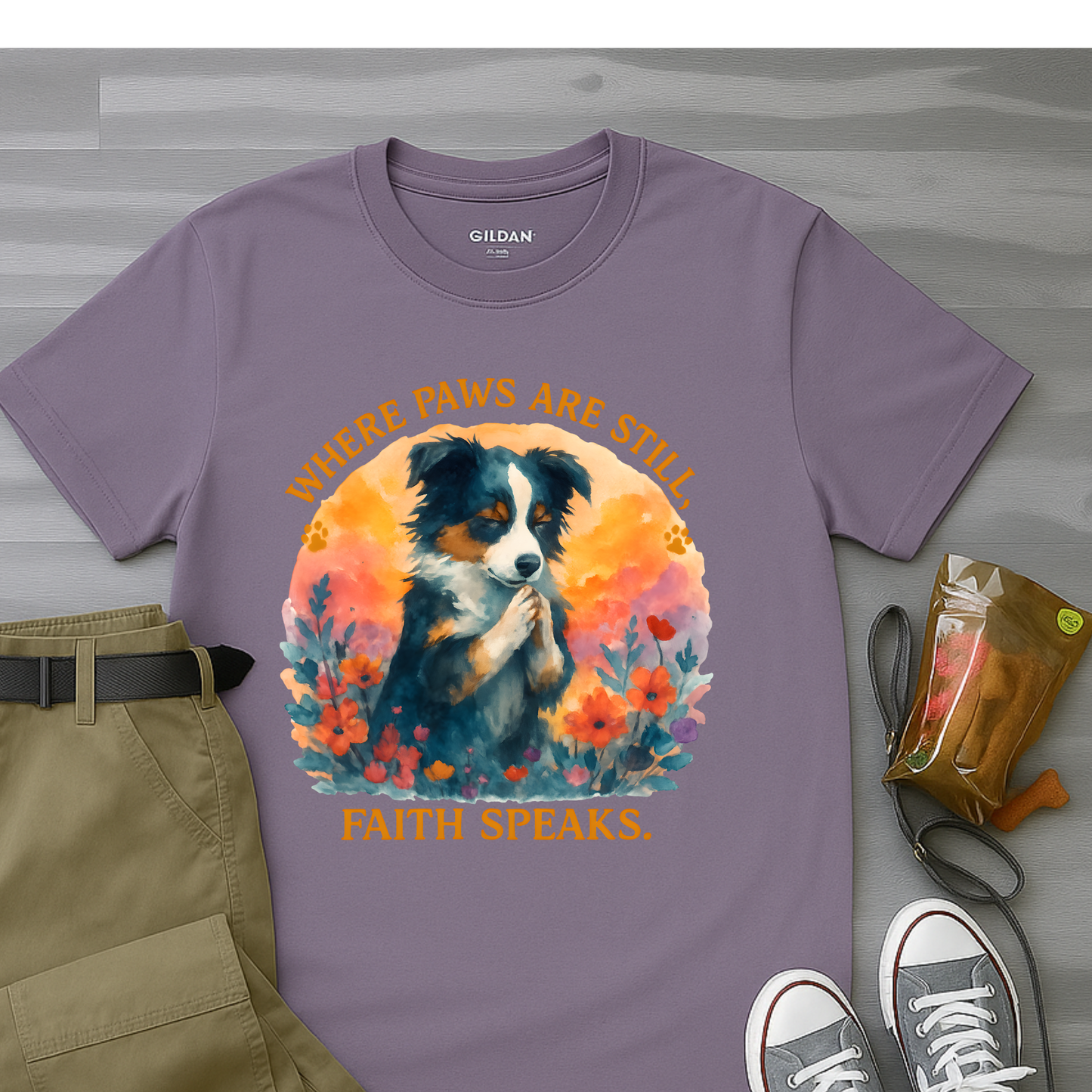 Where Paws Are Still, Faith Speaks T-Shirt
