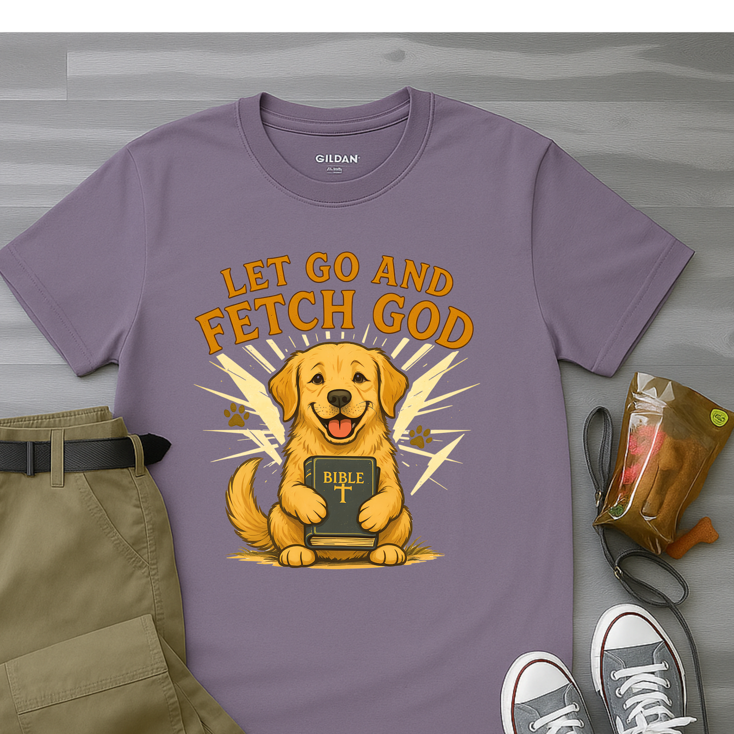 Let Go and Fetch God T-Shirt