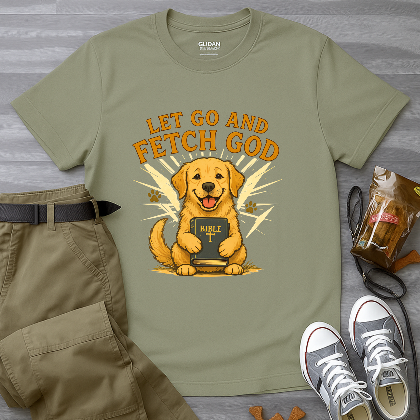 Let Go and Fetch God T-Shirt
