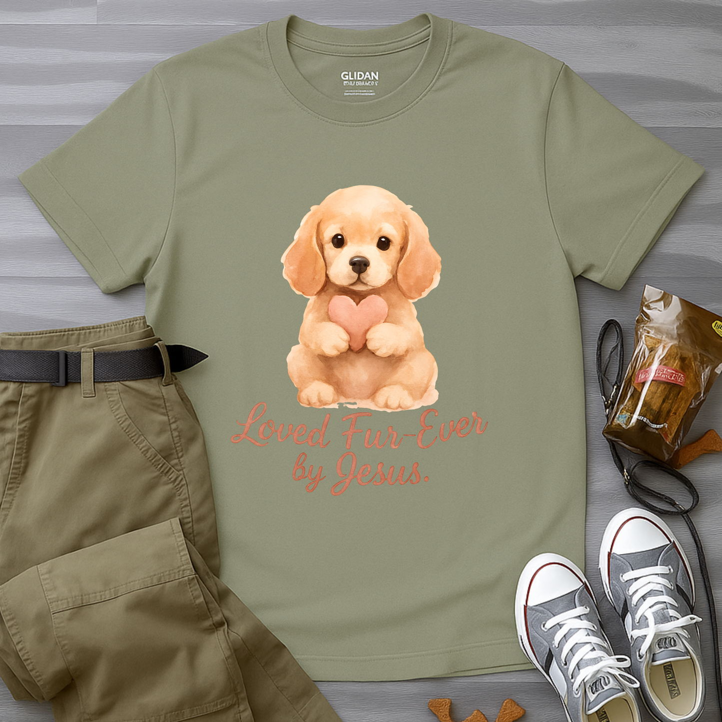 Loved Fur-Ever By Jesus T-Shirt